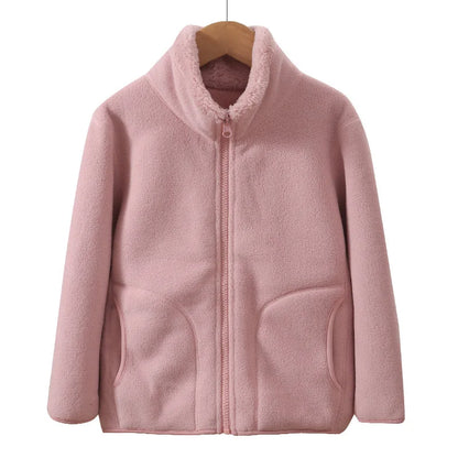 Teen Boys and Girls Winter Fleece Jacket, Thick Warm Windproof School Coat, Cozy Casual Outerwear for Older Teens and Young Adults