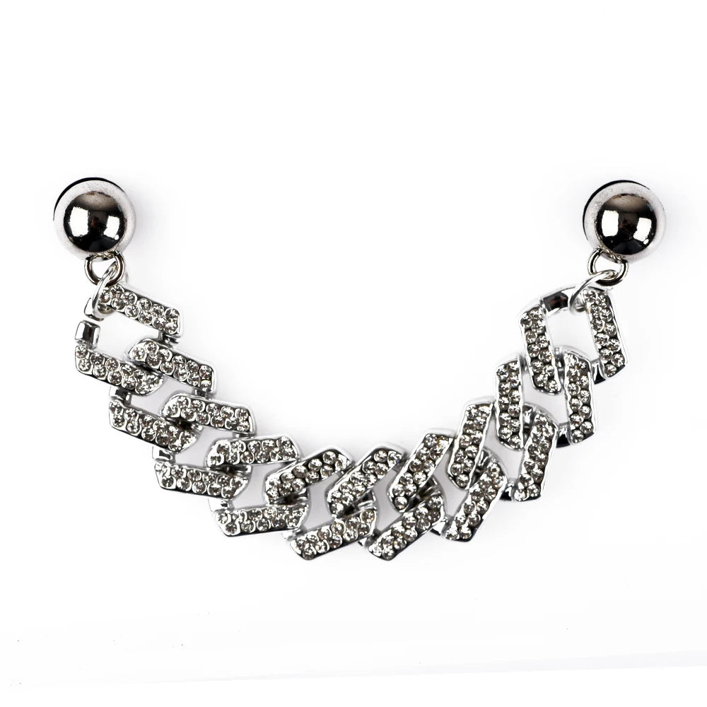 Bling Shoe Chains – Metal Shoe Charms & Sparkling Shoe Decorations for Girls & Women, Fashion Footwear Accessories & Gifts