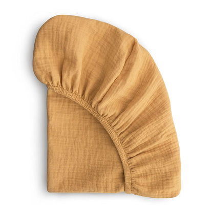 Sábana de cuna de algodón muselina suave y transpirable para bebé – Sábana ajustable universal para cunas de recién nacidos, moisés y camas infantiles