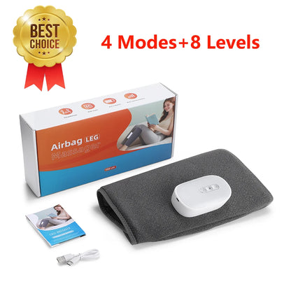 Wireless 360° Air Pressure Calf Massager – Electric 3-Mode Airbag Compression Leg & Foot Massage Device for Muscle Relaxation