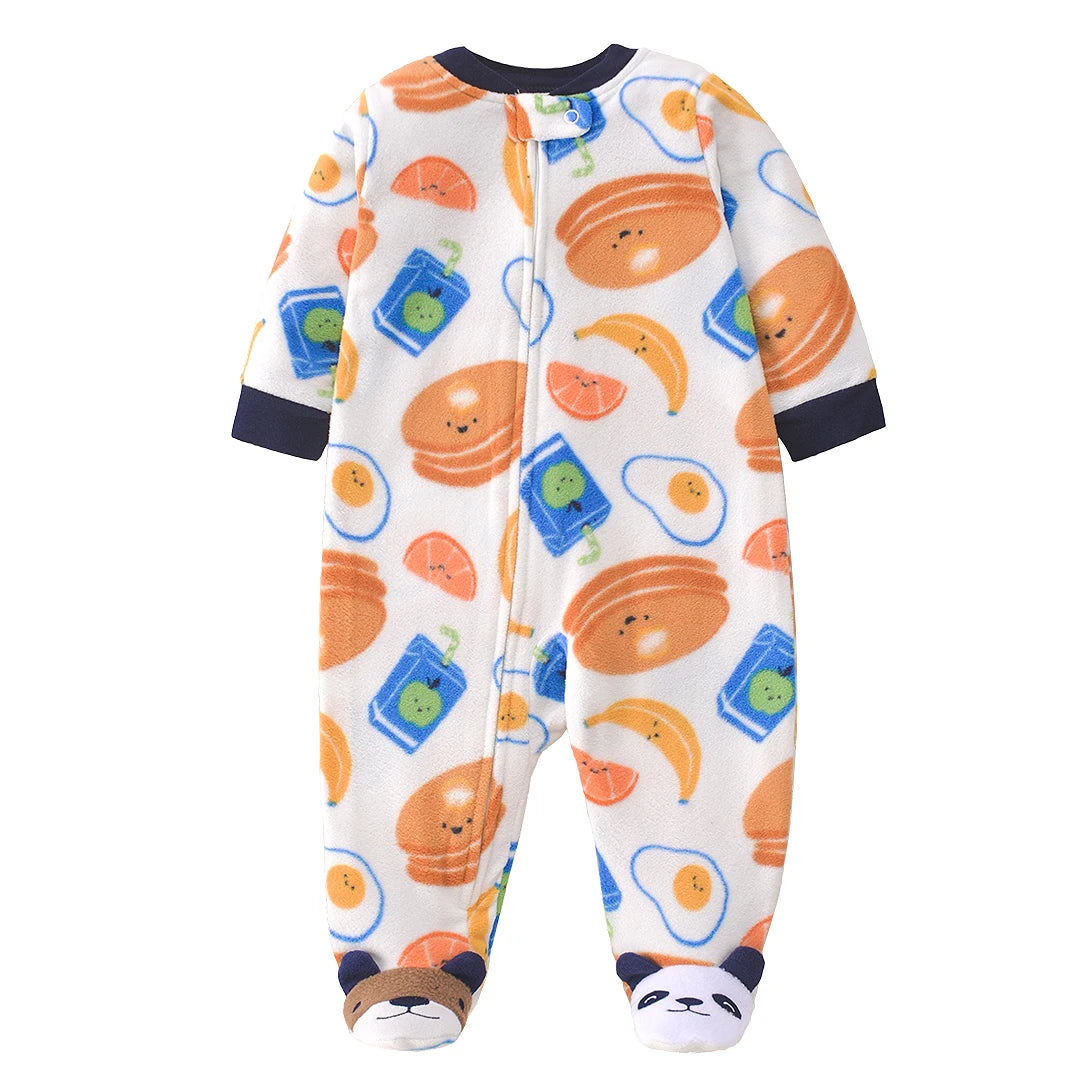 2026 Unisex Baby Fleece Romper – Warm Winter Jumpsuit for Newborn Boys & Girls, Soft Infant Clothing for Babies & Toddlers