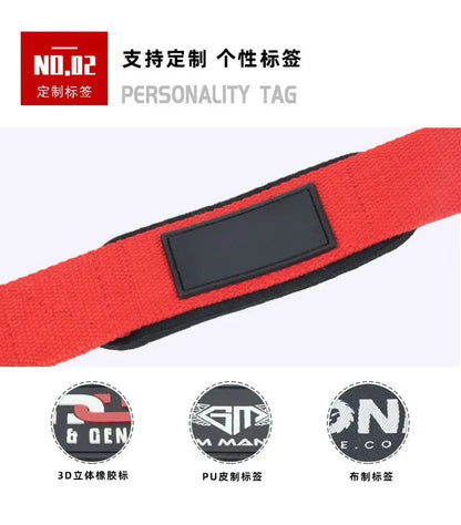 1Pair Non-Slip Weightlifting Straps – Gym Wrist Wraps for Dumbbell Training, CrossFit, Strength Workouts & Fitness Exercise Support