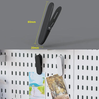 Organizador de pared de tablero perforado sin taladros – Panel de almacenamiento modular con estantes y accesorios para cocina, baño y sala de juegos