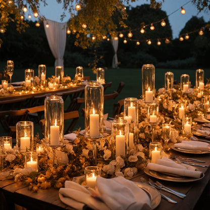 6-120PCS LED Flameless Pillar Candles – Battery-Operated Flickering Fake Candles for Wedding, Birthday, Party & Concert Decor
