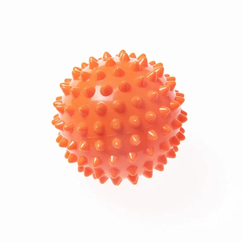 Balle de massage à picots en PVC de 7 cm – Balle de physiothérapie rigide pour soulager la fasciite plantaire, la récupération musculaire, la musculation et le massage sportif