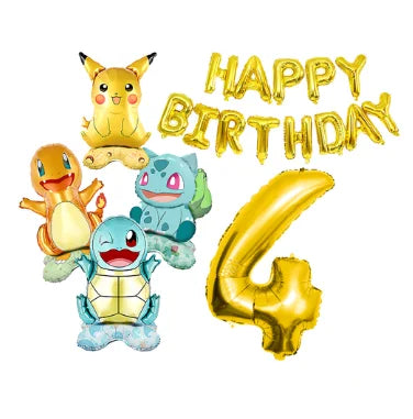 Pokémon Pikachu Birthday Party Decorations Tableware Set – Paper Cups, Plates, Tablecloth, Straws, Banner & Napkins for Kids Party Supplies