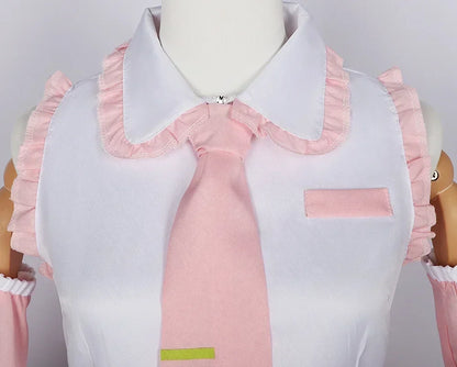 Hatsune Miku Cosplay Costume – Sakura Cherry Blossom Outfit with Wig (Girls Halloween Performance Set)