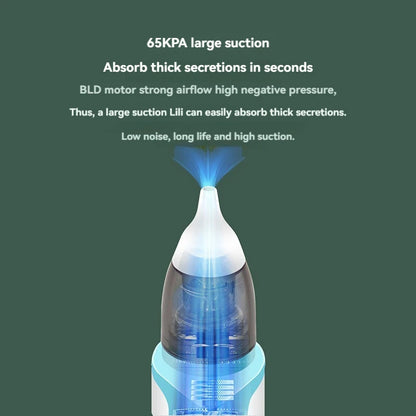 Aspirateur nasal électrique rechargeable pour bébé 2026 – Nettoyeur de nez doux pour nouveau-né avec aspiration réglable pour soulager la congestion infantile