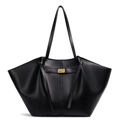 Large Capacity Bat-Shaped Women's Handbag Trendy Shoulder Crossbody Bag High Street Style