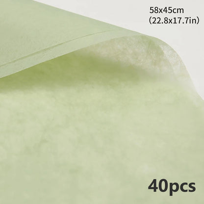 40 hojas de papel de envolver flores no tejido impermeable para ramos, arreglos florales y empaques de regalo
