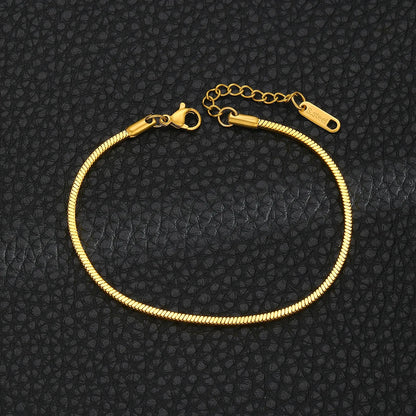 Hip Hop Stainless Steel Snake Chain Bracelet – Trendy Unisex Snake Bone Link Chain Bracelet for Men & Women | Party Jewelry
