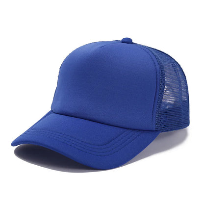 Gorra Trucker de Malla de 5 Paneles con Logotipo Personalizado – Gorra de Béisbol Ajustable para Hombres y Mujeres, Equipos Deportivos y Uso al Aire Libre en Verano