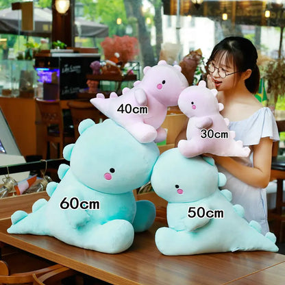 25–60CM Ultra Soft Dinosaur Plush Toy – Kawaii Dino Down Cotton Stuffed Animal Pillow, Cute Kids’ Gift, Party Prop & Room Decor