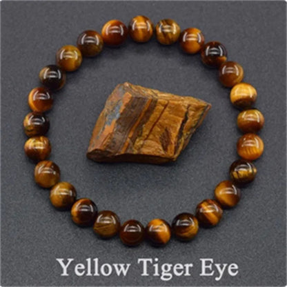 Bracelet en perles de cristal d'améthyste naturelle – Bracelet en pierres véritables pour femmes, bijoux énergétiques Reiki et accessoire de mode