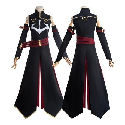 Code Geass C.C. Cosplay Costume – Black Dress Uniform Set (Lelouch of the Rebellion Anime Outfit for Halloween Party, Women/Girls, iCoser Props Set)