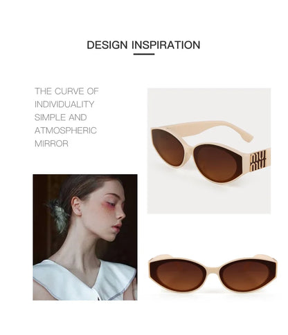 2025 Luxury Oval Sunglasses for Women Men Unisex Designer Fashion Shades UV400 Classic Trend