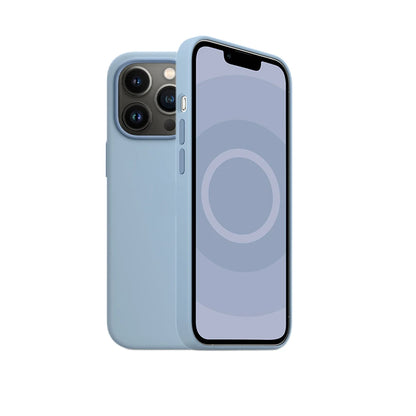 Coque MagSafe en silicone liquide pour iPhone 15 Pro Max – Housse de protection magnétique compatible avec la recharge sans fil