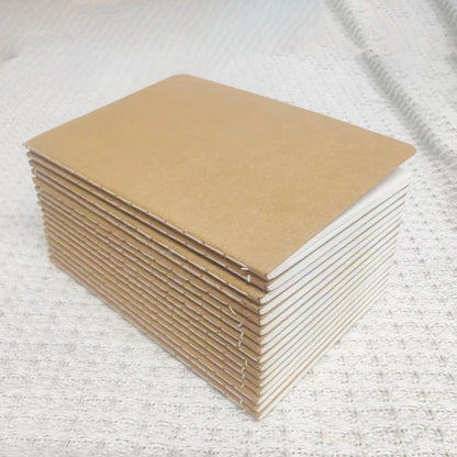 16/24PCS Kraft Pocket Notebooks – 3.5x5in Blank Mini Journals for School, Office & Travel