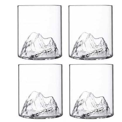 5 Oz 3D Guanshan Whiskey Glass – Transparent Crystal Drinking Cup for Whiskey, Cognac, Cocktails, Ice Wine & Bar Drinks