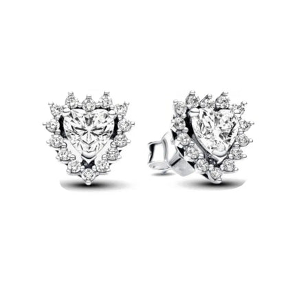 Juego de pendientes de tuerca de plata de ley 925 con hoja cuadrada, sol y luna para mujer, exquisito regalo de joyería europea