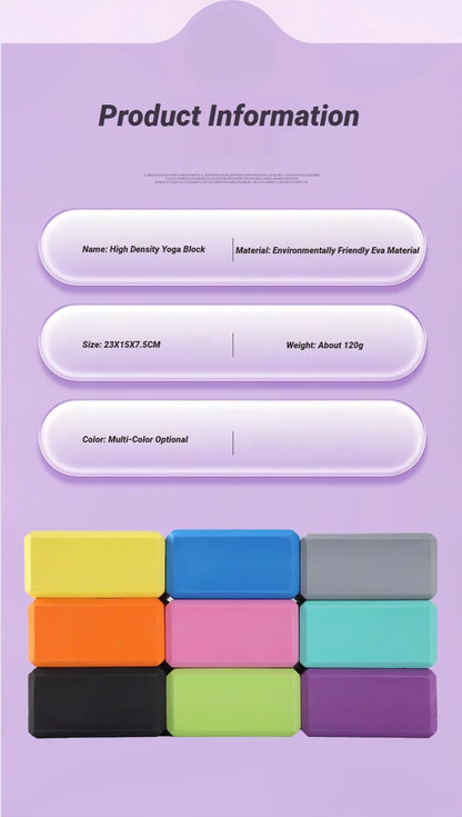 Yoga Foam Blocks – Pilates Training Bricks for Dance, Stretching, Body Shaping, Flexibility Exercises & Fitness Workouts