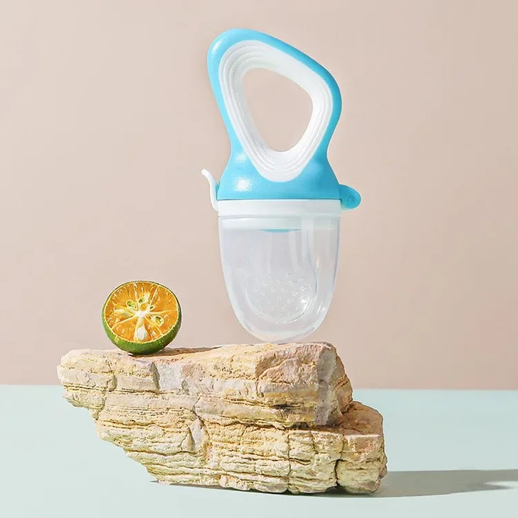 Silicone Baby Fruit Feeder Pacifier – Fresh Food & Teething Feeder with Protective Cover