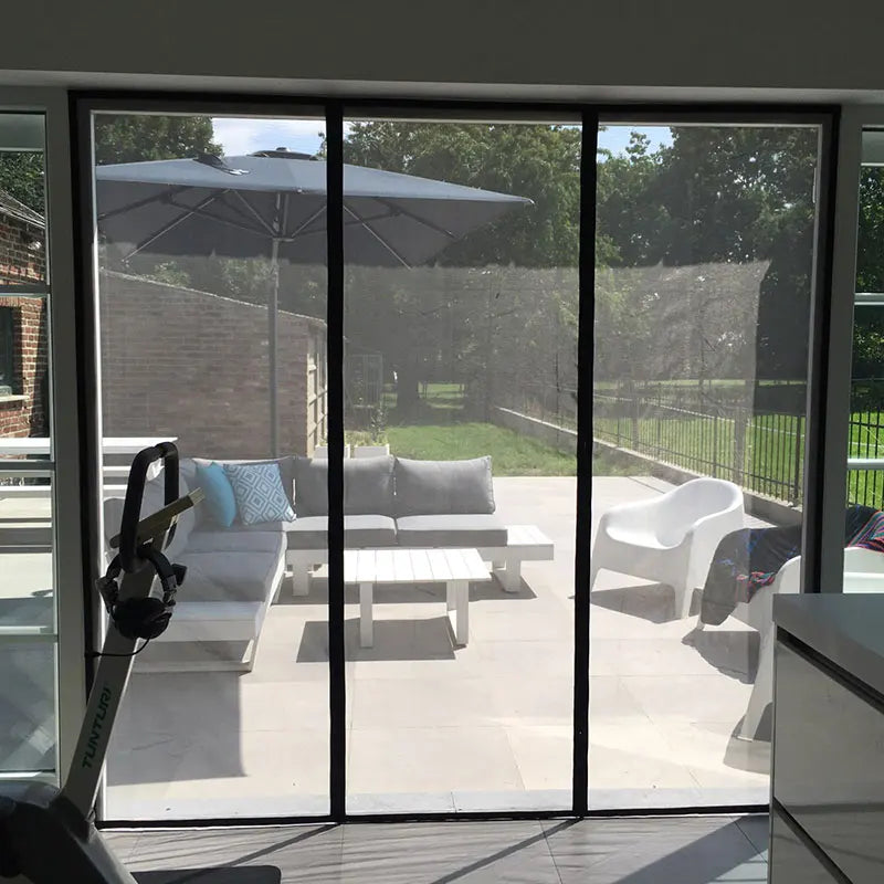Magnetic Door Screen Mesh with Automatic Closure – Custom Size Mosquito & Insect Proof Door Curtain