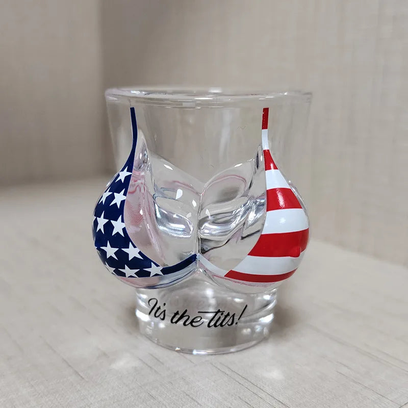 Bikini-Shaped Shot Glass, Sexy Body Vodka Liquor Cup, Novelty Bar Drinkware, Funny Party Drinking Glass for Celebrations and Gifts