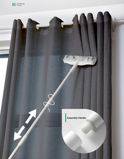 Long Handle Lint Roller – Retractable Pet Hair & Dust Remover for Clothes, Furniture, Bedding & Upholstery