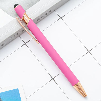 Metal Ballpoint Pen with Stylus Tip – Touch Screen Writing Pen for Office, School & Stationery, Custom Logo & Name Gift