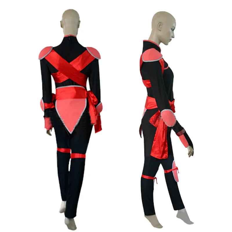 Inuyasha Sango Cosplay Costume for Women – Black & Red Jumpsuit Outfit