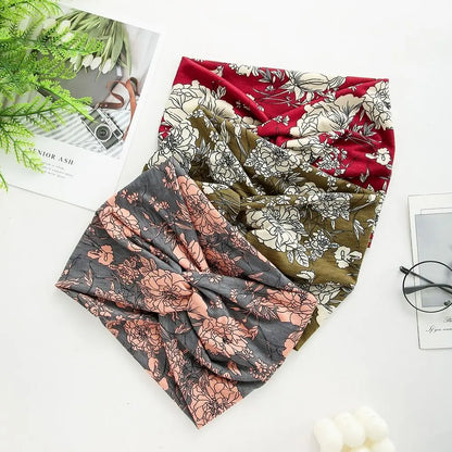 Extra Large Twisted Headband – Thick Wide Turban Hair Wrap for Women | Workout Yoga Fashion Hair Accessories