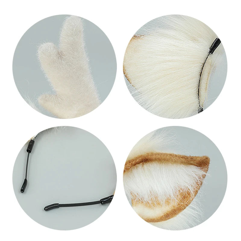 Cute Plush Deer Antler Headband for Women – Christmas Cosplay Lolita Hair Hoop Party Accessory