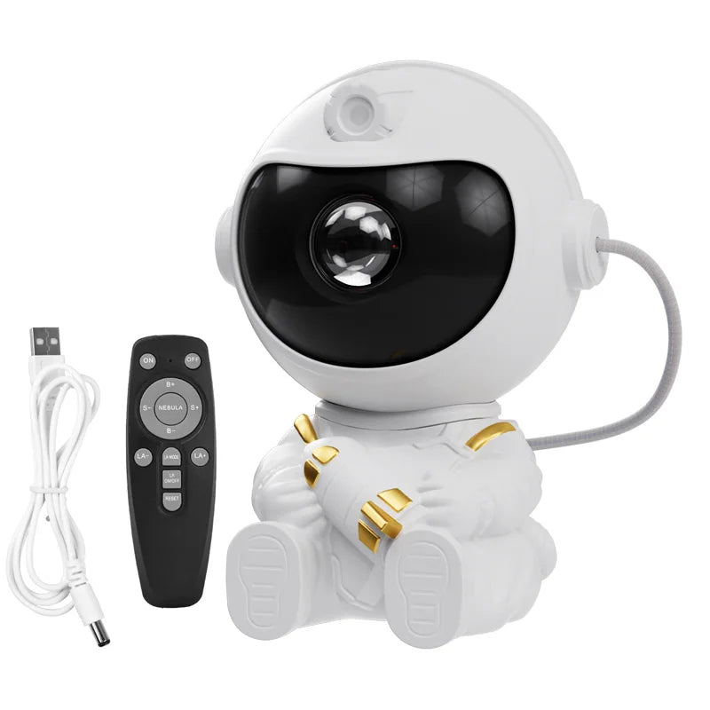 Astronaut Galaxy Projector Night Light – LED Starry Sky Lamp for Bedroom Decor, Kids Gift & Relaxing Atmosphere