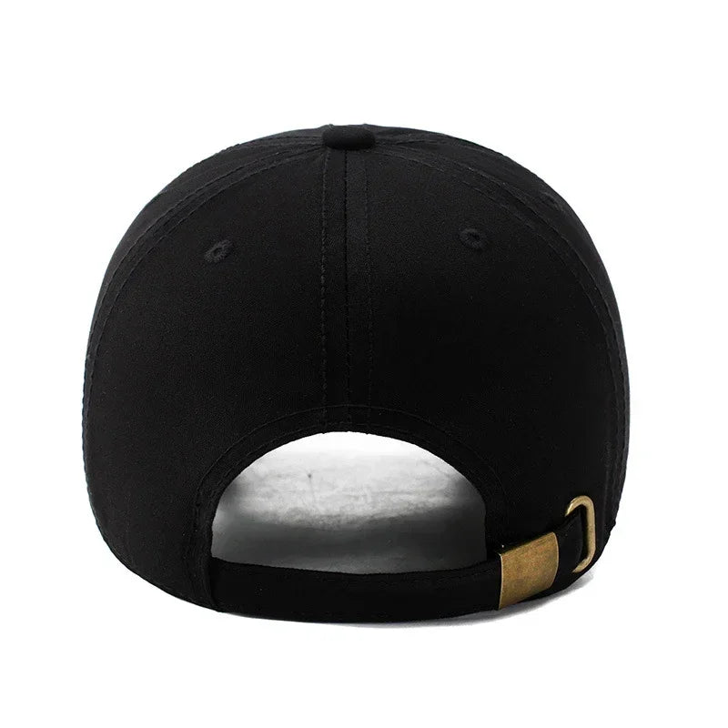 4-Color Soft Cotton Baseball Cap – Unisex Snapback Dad Hat with Three-Bar Design for Men & Women, Casual Outdoor Sports
