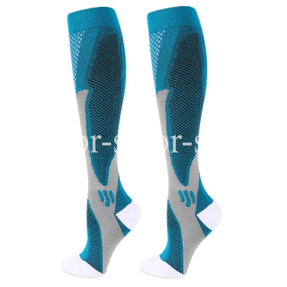 Compression Socks 20–30mmHg Knee High Support Stockings for Men & Women – Running, Cycling & Varicose Vein Relief (EU 36–50)