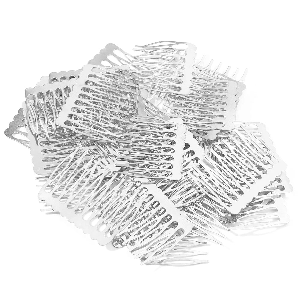 Set de 10 Horquillas y Peinetas para Novia – Accesorios Nupciales de Rodio, Bronce y Oro | Elegante Joyería de Alambre para el Cabello de Novias