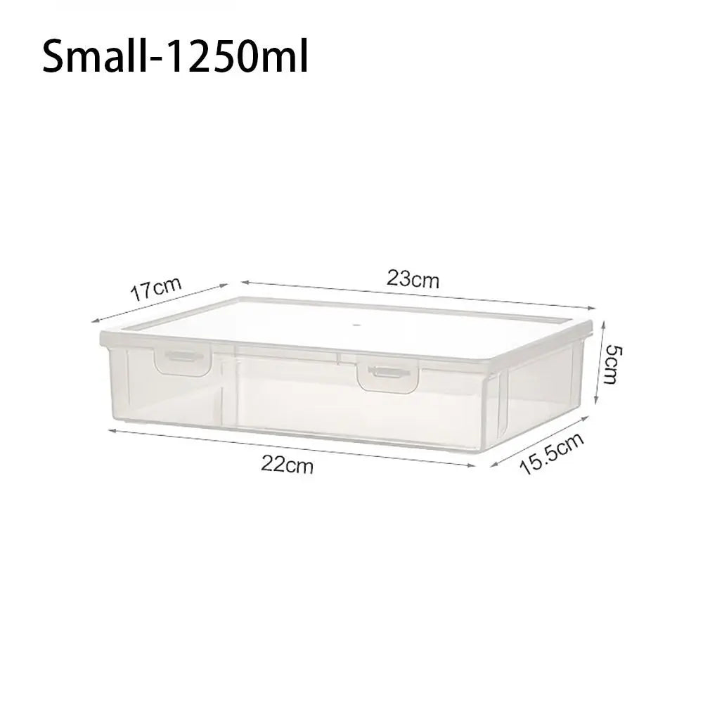 Caja organizadora de plástico transparente – Contenedor portátil a prueba de polvo para documentos, papelería y accesorios