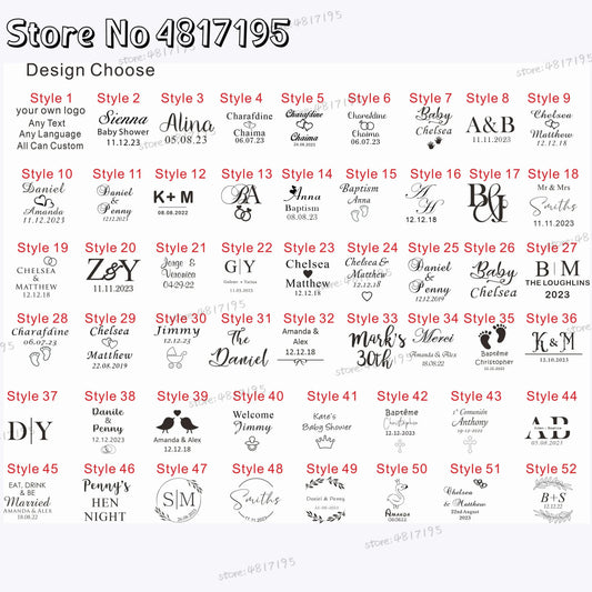 Etiquetas personalizadas de acrílico en forma de cruz con nombre – Decoraciones personalizadas de espejo circular para bautizos de bebés, bodas, cumpleaños y recuerdos de fiesta, etiquetas acrílicas con logotipo de nombre (20/50/100 unidades)