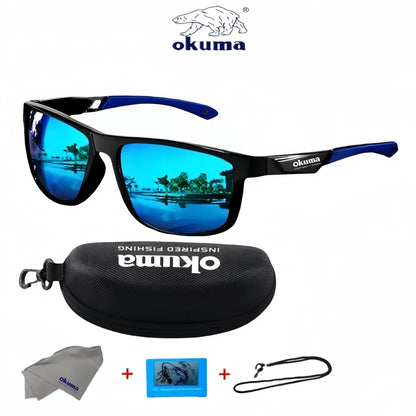 Okum Polarized Sunglasses – UV400 Anti-Glare Sports Eyewear for Cycling, Driving, Fishing & Outdoor Activities