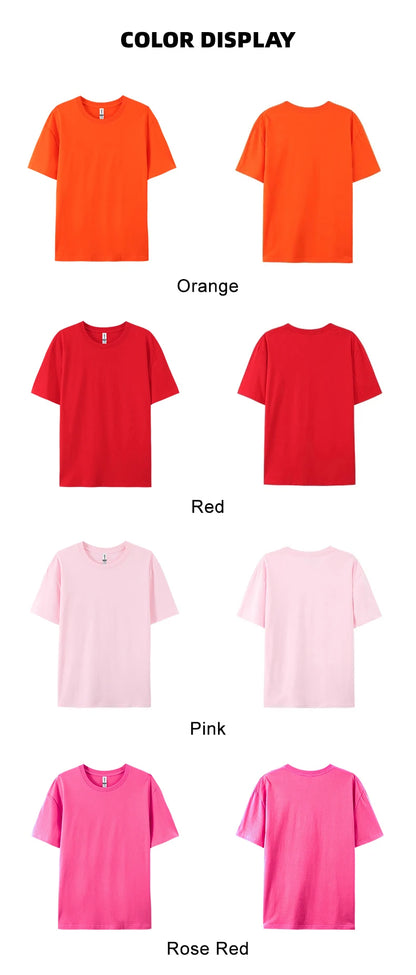 Women’s 100% Cotton Solid T-Shirt Summer Casual Sporty Loose Short Sleeve O-Neck Tee White Black