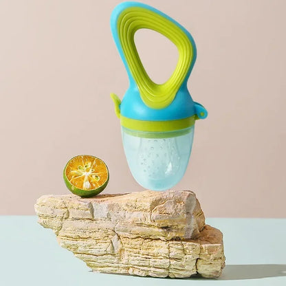 Silicone Baby Fruit Feeder Pacifier – Fresh Food & Teething Feeder with Protective Cover