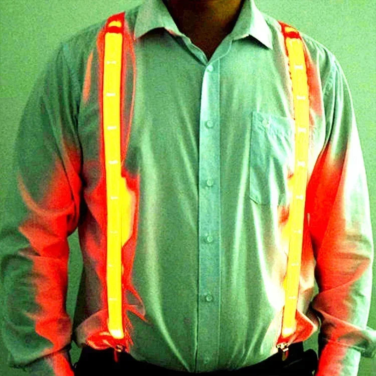 Pajarita y Tirantes LED Luminosos – Accesorios Brillantes para Fiestas, Bodas, Festivales y Cumpleaños