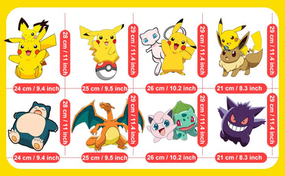 Pokémon Yard Signs Set – 8PCS Party Outdoor Decorations with Stakes (Birthday & Event Decor)