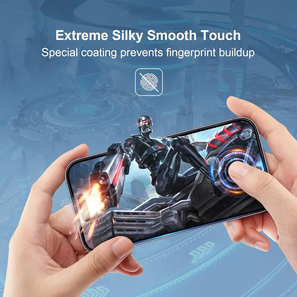 HD Tempered Glass Screen Protector for iPhone 17/16/15/14/13/12/11 Pro Max – Camera Lens Protection Film | Anti-Scratch Phone Accessory