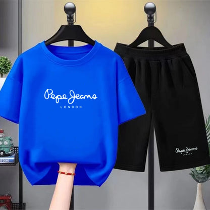 Kids 2-Piece T-Shirt & Shorts Set Casual Summer Outfit for Boys & Girls 3–12 Years