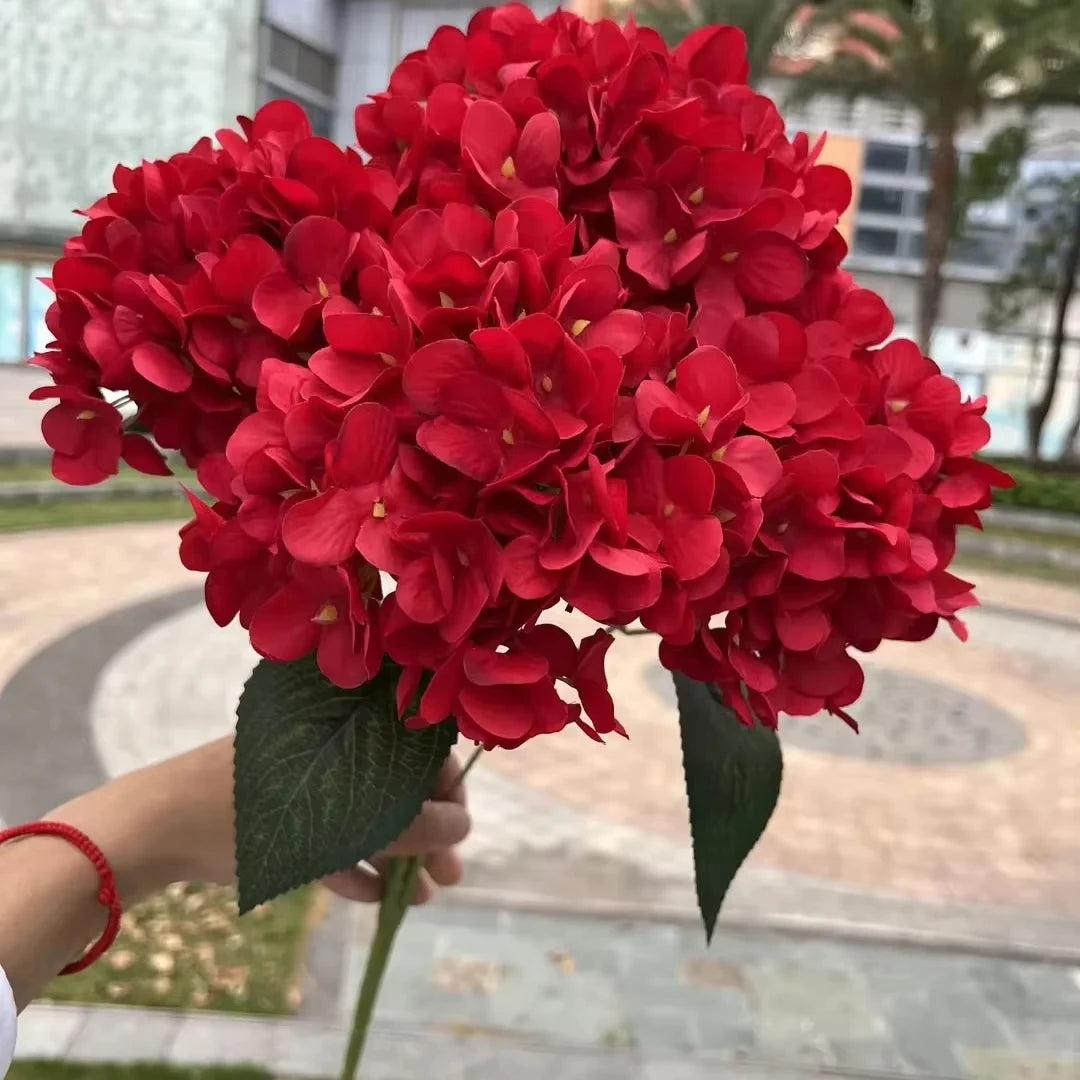 Bouquet d'Hortensias Artificiels à 5 Têtes – Fleurs Artificielles en Soie pour Décoration de Mariage, Arrangements de Fête, Décoration de Salon & Accessoires Floraux pour la Maison