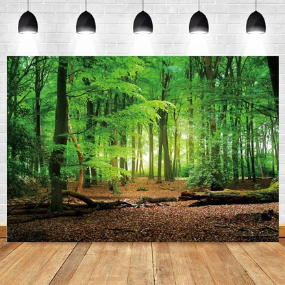 Tropical Jungle Rainforest Backdrop – Spring Forest Photography Background for Camping, Adventure, Birthday Parties & Photo Studio Decor
