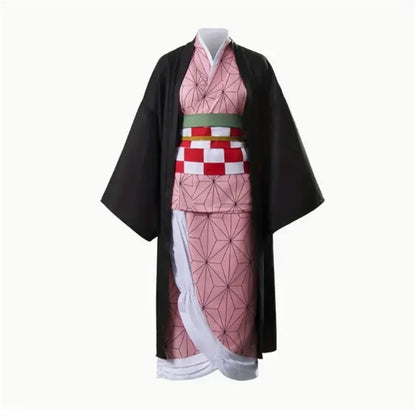 Kamado Nezuko Cosplay Costume – Japanese Anime Uniform Party & Carnival Outfit for Adults, Halloween Roleplay Costume