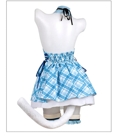 Chocola Catgirl Maid Cosplay Costume – Idol Halloween Dress (Anime Theatrical Outfit)